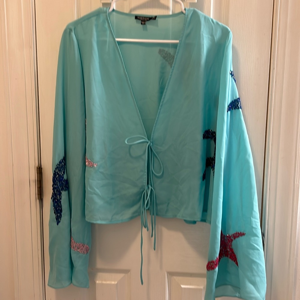 Nasty Gal sequin embellished top